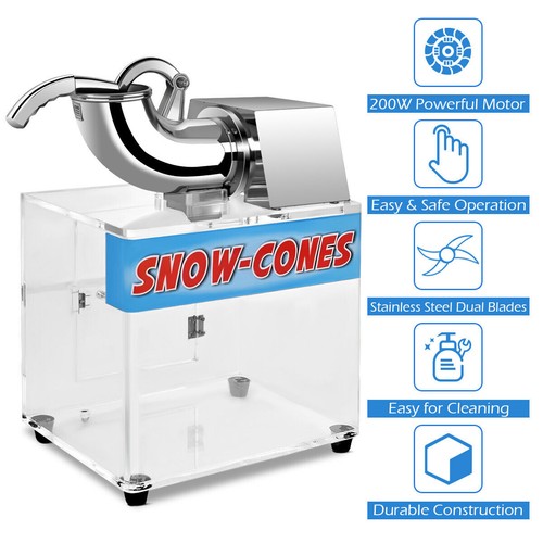 Powered snow cone maker - snow,