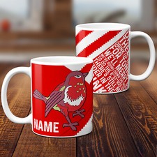 Personalised Football Mug Bristol City Fan Vintage Retro Cup Fathers Day RFM09