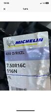 7.50R16C Michelin Tyre 116N 4x4 XZL-   2 Tyres, Brand New.Message For Good £