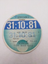 Vintage Honda Motorbike Moped LVLO 1981 Old Original Road Car Cars Tax Disc Rare