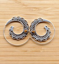 Tribal German Silver Spiral