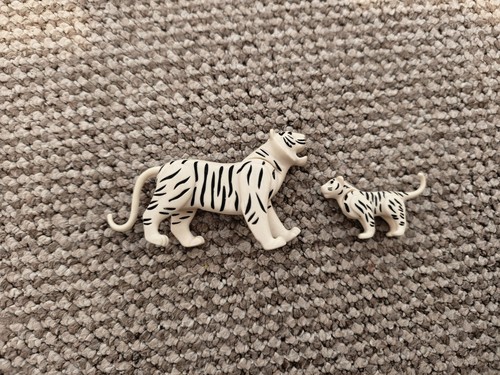 Playmobil white tiger family - white,