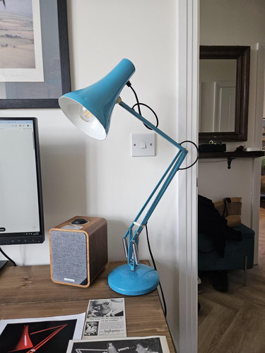 Vintage turquoise anglepoise - vintage,