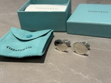Tiffany & Co. Sterling Silver Return To Tiffany Cufflinks. Genuine With Box.