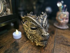 Dragon mask ornament, unique