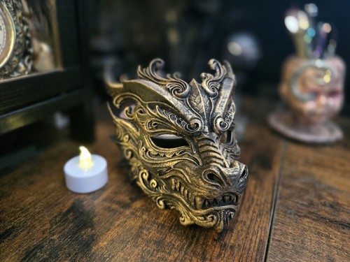 Dragon mask ornament - ,, unique