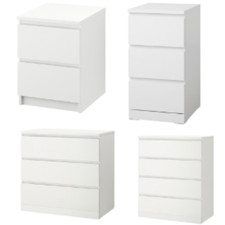 New IKEA MALM Chest of Drawers 2 3 4  Drawer White Bedroom Storage Unit Modern