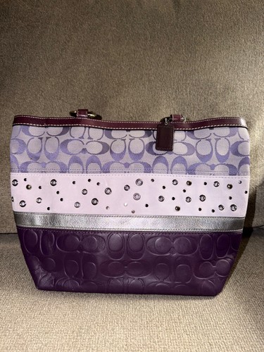 Purple coach vintage bag y2k