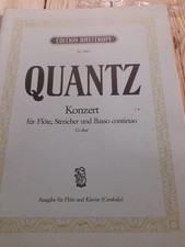 quantz/ concert in g major for flute and bass continuo