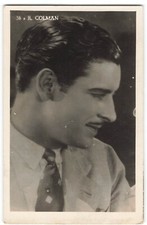 Ronald Colman profile portrait