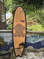 6'2" Hot Surf 69 Surfboard Bamboo Epoxy Fish Quad Fins/Bag/Cork Grip 
