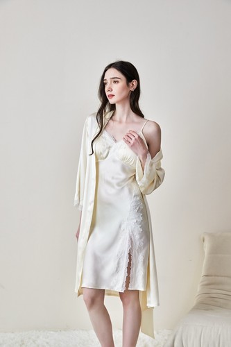 Pure mulberry silk nightgown - mulberry,