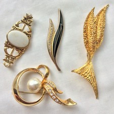 Job Lot x 4 Vintage Goldtone