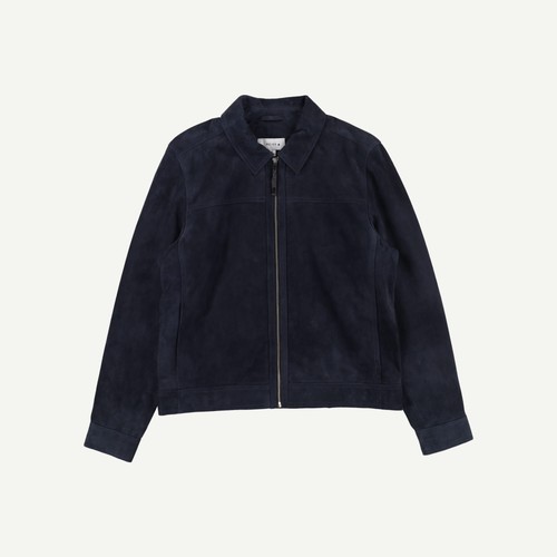 Reiss mens blue leather basic - blue,