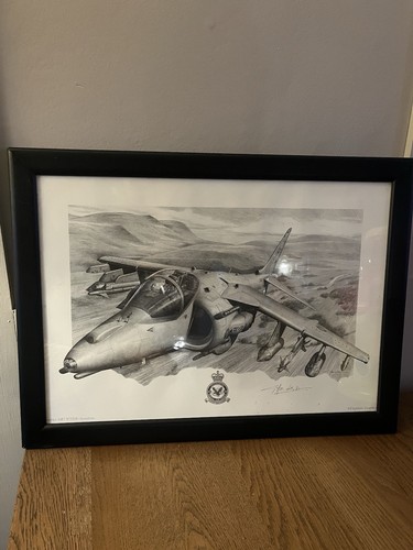 Harrier gr7 jet signed and - jet,