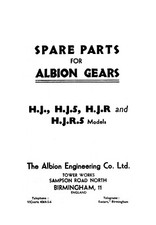(0083) Albion HJ model gearbox