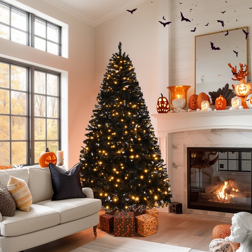 6ft led black christmas tree - led,