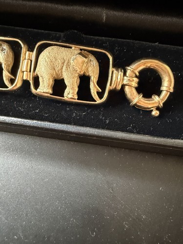 9ct gold heavy bracelet - 9ct,