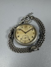 WW1 Pocket Fob Watch & Chain
