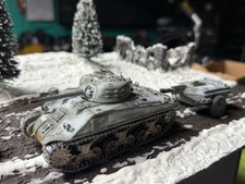 American Crocadile Sherman Tank with Trailer WW2 Bolt Action 28mm