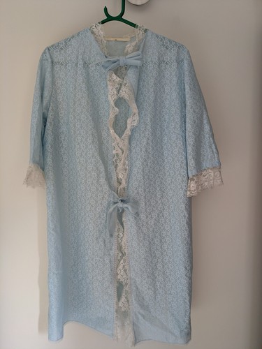 Vintage housecoat gown - gown, l