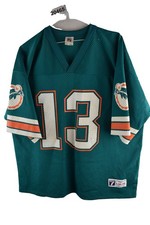 LOGO 7 Dan Marino #13 Miami Dolphins 90s Jersey size L Mens Vintage Top