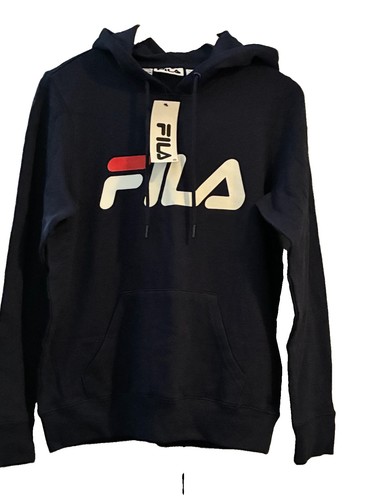 Black fila hoodie - black, size
