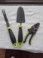 3 Piece Garden Tool Set From Wilko Includes Trowell Forked Spade & Pruner. Used