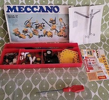 Vintage job lot of Meccano pieces Parts Spares various bits In Box Bundle