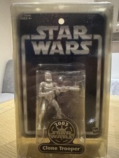 Star Wars Silver Clone Trooper 2003 Toys R Us Exclusive Figure New In Case