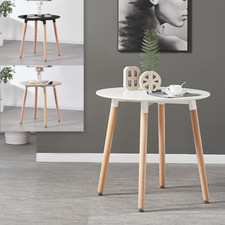 Halo Round Table | Wood Legs |