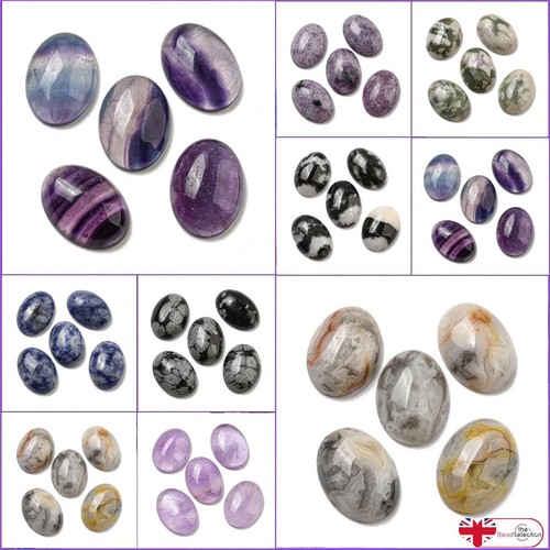 Gemstone cabochon oval domed - 2,