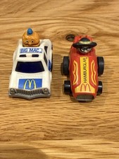 Vintage McDonald’s Big Mac & Hamburglar Cars 1980s Happy Meal Toys Lot