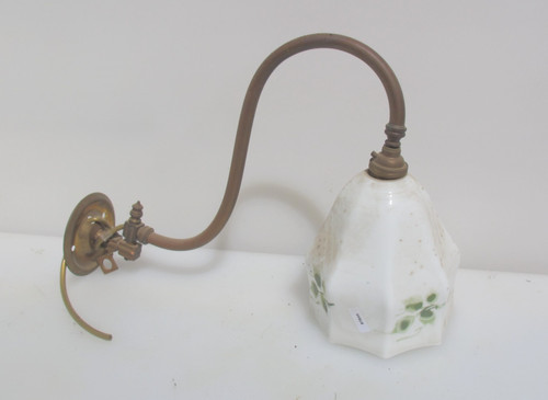 Victorian brass gas - gas, wall