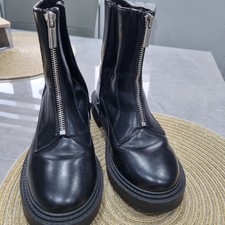 Zara Boots for Girls Size 1 EU 34 Black Leather