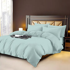 4PCS 100% Egyptian Cotton 400TC Duvet Cover Set Single Double King Bedding Sets