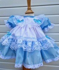 DREAM 0-5 YEARS baby girls vintage traditional frilly netted  dress 8 colours