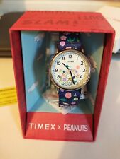 Timex® Weekender Women's 31 MM X Peanuts Floral Strap Watch - TW2V45900JT