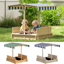 Kids Square Wooden Sandpit