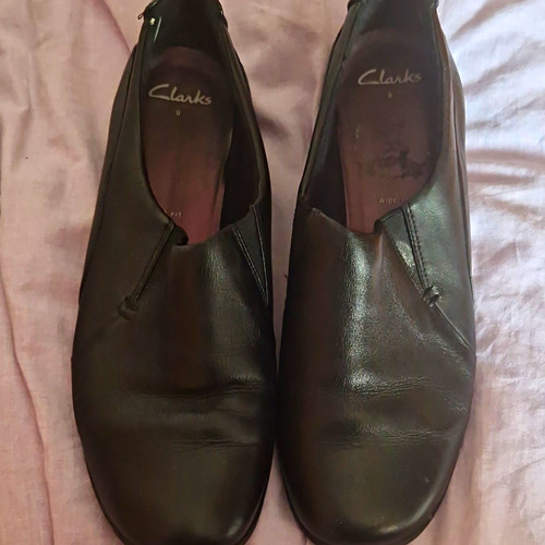 Clarks women black leather - clarks, women’s