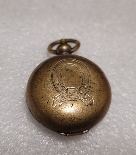 Antique brass coin token - brass, /