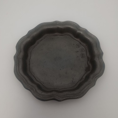 John somers pewter - pewter, plate