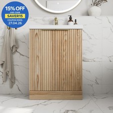 Fluted 600mm Bathroom Vanity