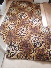 Vintage  hessian backed  carpet piece 117 x193 cms + extra