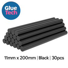 30x Black Hot Melt Glue Sticks