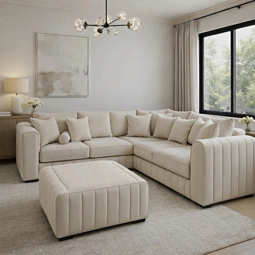 Rahman sofas cream - sofas, 5
