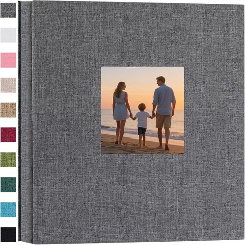 Linen hardcover photo album - hardcover,