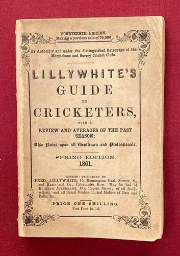 Lillywhite cricketers - lillywhite’s, cricketers’