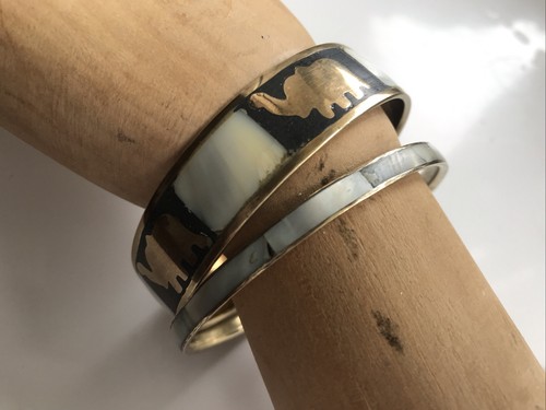 Elephant bangle damascene - elephant,