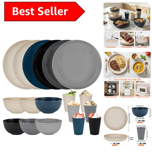 Stackable plastic dinnerware - plastic,